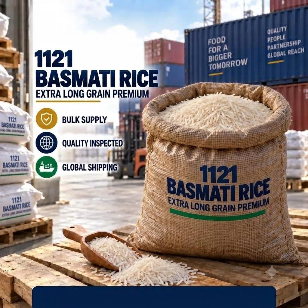 1121 Basmati Rice – Premium Export Grade | Indian Origin | Bulk Supply – product thumbnail, market insight supplier card