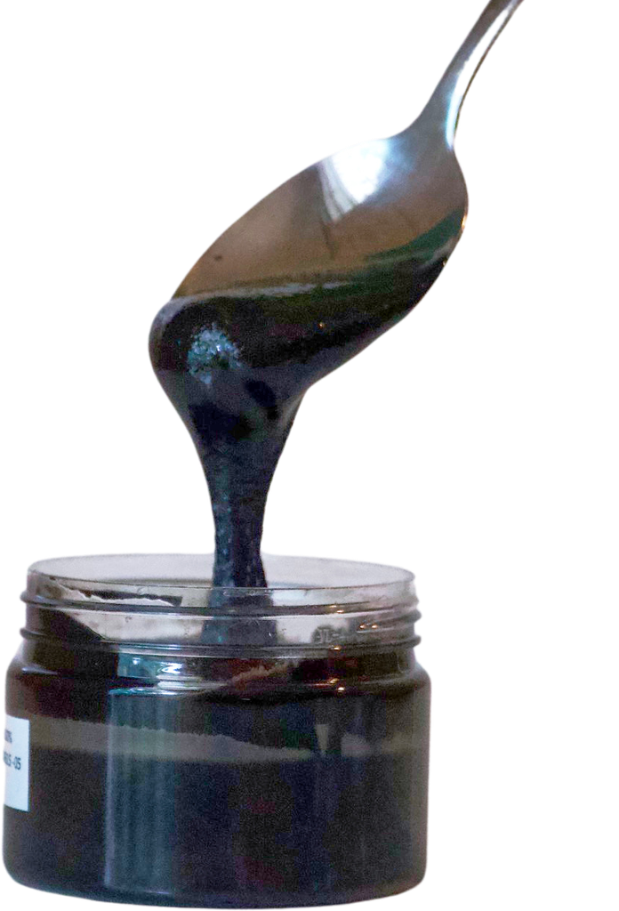 Spoon with Black Sesame Paste