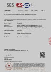 SGS Testing Report certificate from Hengshi (Langfang) Precision Machinery Manufacturing Co., Ltd.