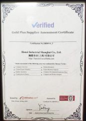 BV Certified Gold Plus Supplier certificate from Hanzi Industrial Shanghai Co., Ltd