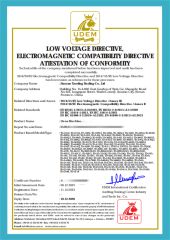 CE Certificate certificate from Jiaozuo Taoding Trading Co., Ltd