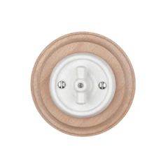 Flush Mounted Ceramic Retro Rotary Electric Wall Switch Style Retro Condition New Origin Fujian Max. Current 10A Trademark - Image 4