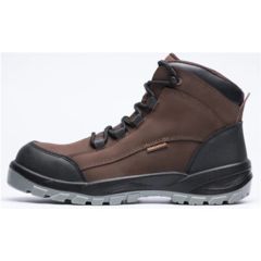 Brown PU Sole Amazon Style Genuine Leather Steel Toe Men′ S Protection Sports Hiker Wear Working Safety Shoes - QINGDAO SHIELD SAFETY TECHNOLOGY CO., LTD.