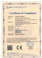 CE certificate from Wenzhou Quanguan Electric Co., Ltd.
