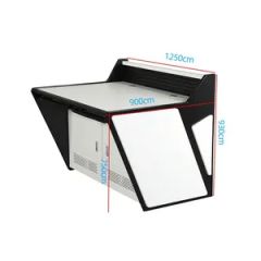 Galvanized Sheet Material Software Updates Steel Ergonomic Control Room Console - Image 4