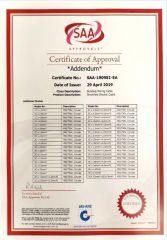 SAA Cert certificate from Shanghai Kuka Special Cable Co., Ltd.