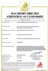 CE certificate of Tai'an Gold Star International Trade Co., Ltd. – certificate photo, supplier certificates section