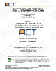 DOT Certificate certificate from Guangdong Acoolda Bags Technology Co., Limited