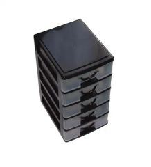 Plastic Three-Layer Storage Box Desktop Divider Boxes Three Drawers Plastic Storage - Image 3