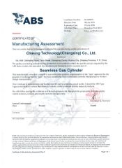ABS certificate from Chasing Technology(Changxing) Co., Ltd