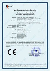 CE certificate from Xiamen Lefor Energy Storage Technology Co., Ltd.