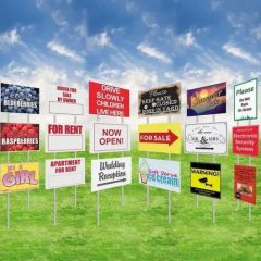 Custom Printed Plastic PP Lawn Letters Traffic Signs for Real Estate Advertising Party Promotions and Patio Decorations - Zibo Yuan Tong Packaging Products Co., Ltd.