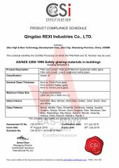 CSI certificate from QINGDAO REXI INDUSTRIES CO., LTD.