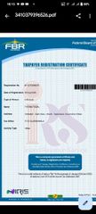 Taxpayer registration certificate certificate from Fatima's spices