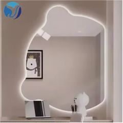 Seamless Basins Vanity Home or Hotel Bathroom Vanity with LED Light Makeup Mirror Basin Safety Corner Bathroom Cabinets Set - Shuyang Yingjie Kitchen & Bath Co., Ltd.