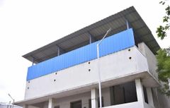 Warehouse Shed Construction Service Material Steel Usage Warehouse Location On Site Roof Type A Type Shed Height 10 ft Built Type - Amirtham Constructions