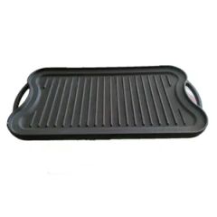 Factory Manufacture High Quality Rectangle Cast Iron BBQ Grill Griddle - Image 6