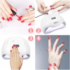 UV/LED Nail Curing Lamp Rechargeable UV Nail Lamp Origin China Type LED Light Material Plastic HS Code 8539490000 Model NO. - Image 4