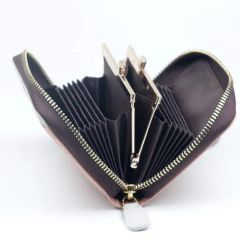 High Quality Popular Pink Color Women Coin Purse Card Holders Zipper Wallet - Image 5