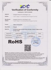 RoHS certificate from DG Pransch Air Tech LLC