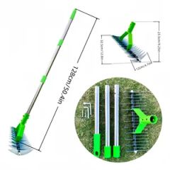 4.2FT Garden Dethatching Rake for Easy Lawn Cleanup Tools and Garden Thatch - Image 3