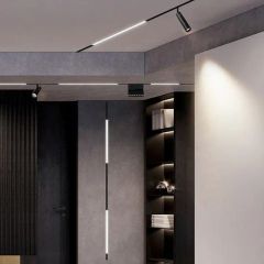 New Design Indoor 48V Aluminium Profiles Magnet Linear Track Lighting System LED Magnetic Ceiling Light for Stretch Ceilings - Image 1