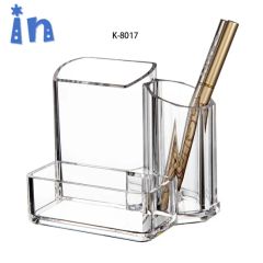 Office Compact Clear Chic Acrylic Pen Holder Sets 1PC MOQ 500PCS Paytment T/T Origin China Capacity Other Certificate - Fuzhou Classic Display Co., Ltd