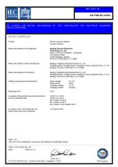 CB certificate from Nanjing Gussdo Electronic Technology Co., Ltd.