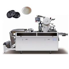 Automatic Disposable PVC Pet Plastic Coffee Cup Lids Covers Thermoforming Making Machine - Image 1