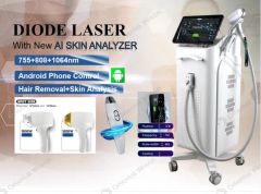 3 Wavelength 755 808 1064 Nm Hair Removal 200 Million Shots 2 Handles Diode Laser Beauty Equipment - Beijing DALI Beauty Technology CO., Ltd.