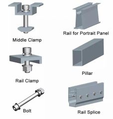 Solar Power Plant Module Mounting Structure Brackets Kit Ground Mounting System Solar Mounting Bracket - Image 3