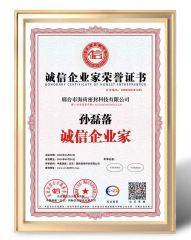 Honset certificate of Xingtai Hiken Sealing Technology Co., Ltd – certificate photo, supplier certificates section