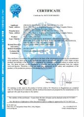 CE Certificate of Plastic Table and Chair certificate from Zhejiang Blooming Home Products Co., Ltd.