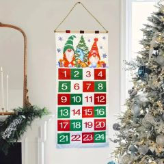 Custom Embroidery Holiday Decoration Wooden Hanging Christmas Advent Calendar - Yiwu Youjing Import and Export Co., Ltd