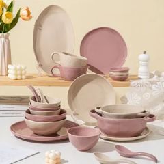 High Quality Restaurant Tableware Plates Bowls Sets Ceramic Dinnerware for Gift - Image 5