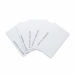 RFID Cards Color White Shape Rectangle Material Plastic Finish Type Glossy Operating Temperature -40 to 85 Deg - Image 1