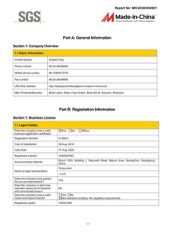 SGS certificate from GUANGZHOU BEAUTY COSMETICS CO., LIMITED
