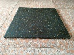 Speckles Gym Crossfit Rubber Floor 30mm Thick Anti-Slip Gym Rubber Flooring 1m*1m - Image 2