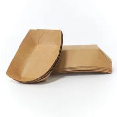 Disposable Boat Shape Paper Food Tray Picnics Snack Paper Food Boats - Image 2