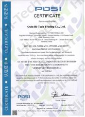 ISO13485:2006 certificate from QUFU HI-TECH TRADING CO., LTD.