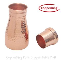 Colour Pure Copper Water Table Pot Pitcher Design Pot Brand Copper Color Colour Capacity 1.1ltr Finishing Mirror Copper purity - Image 2