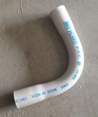 90 Degree Female 25mm BEC Plast PVC Pipe Bend Color White Material PVC Brand BEC Plast Type Heavy (HMS) Bend Angle 90 - Image 1