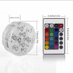 LED Underwater Fountain Lights 16 Colors RGB Submersible Swimming Pool Lights with Remote Control - Image 2