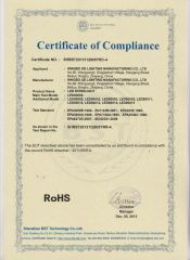 ROHS certificate from Ningbo OE Lighting Manufacturing Co., Ltd.