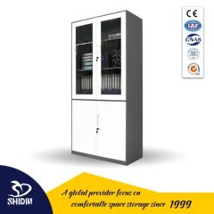 Factory Direct Multi-Function File Cupboard Office Bookcase with Glass Doors - Image 2
