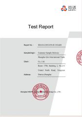 certificate of analysis certificate from Shanghai Qixi International Trade Co., Ltd.