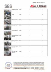 SGS report certificate from JOSO CORPORATION