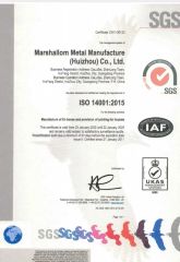 ISO 14001:2015 certificate from Shenzhen Maykun Packaging Co., Ltd