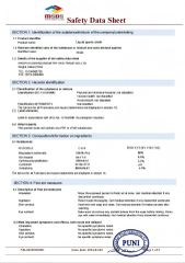 msds certificate from Qinhuangdao Dingyuan Technology Development Co., Ltd.
