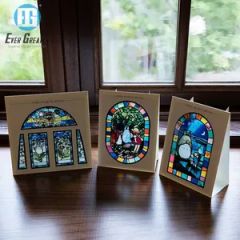Customized Translucent Metal PVC Refrigerator Church Colored Windows - Image 4